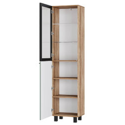 Пенал со стеклом Олива, Эвкалипт софт 