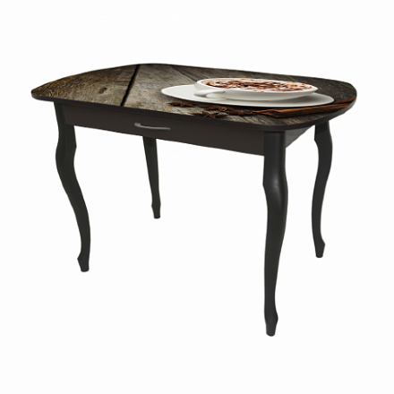 Стол обеденный Прага 2 с ящиком опора массив МТ 