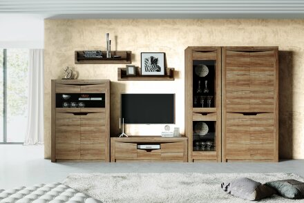 Тумба ТВ с ящиком Соренто, Дуб стирлинг 