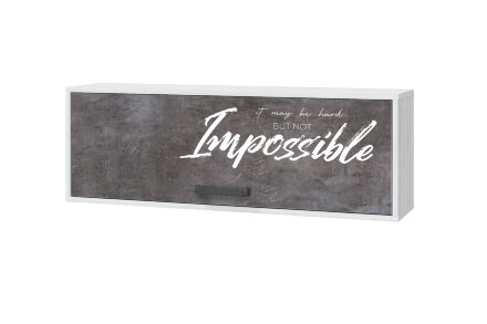 Шкаф настенный с 1 дверью бетон Оливер    