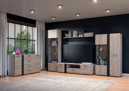 Шкаф-витрина (2 двери) Бриз 