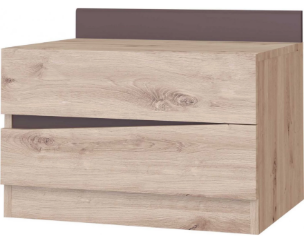 Тумба прикроватная Тиана, Дуб Бонифаций/Вольфрам 